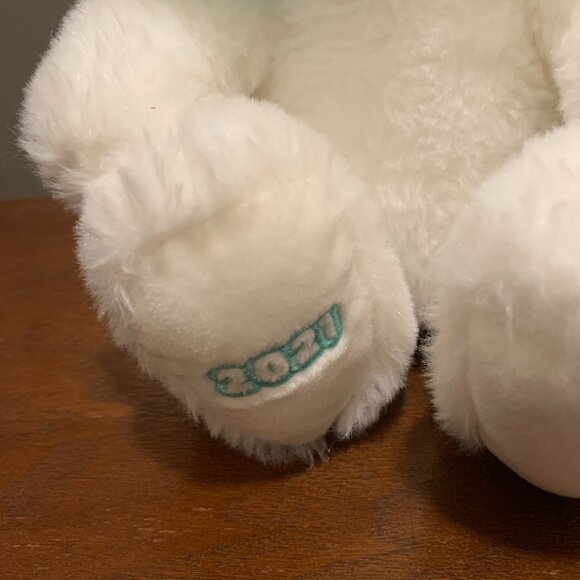 Hallmark 2021 Annual White Plush Easter Bunny Stuffed Animal EUC - Picture 2 of 7